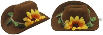 Cowboy Hats Brown & Black (2 Pack) side view - Chick Outfitters by Rugged Ranch