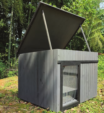 XL Dog House Grey/Black
