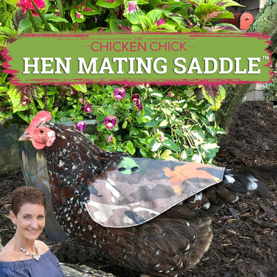 Chicken Comfort Saddle Camo side view - Chick Outfitters by Rugged Ranch