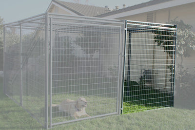Durango Extra Panel Galvanized detail - Dog Kennels by Rugged Ranch