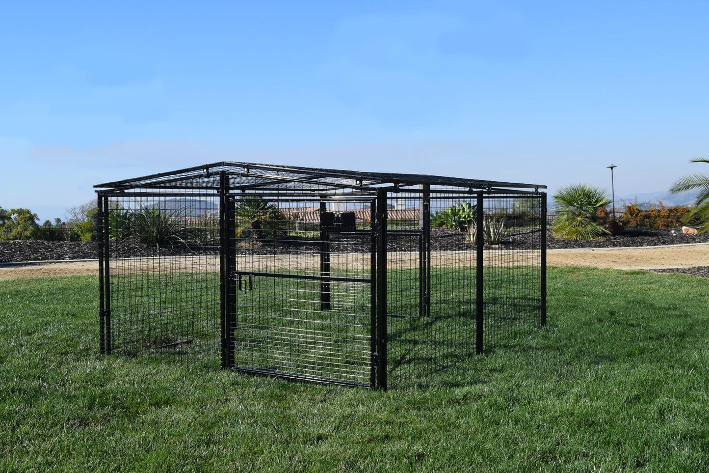 Spring Fling Mobile Coop Complete in use with chickens - Metal Coops by Rugged Ranch