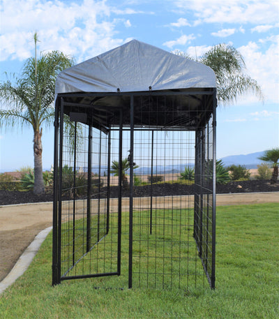 Tucson 2.0 Kennel 4' x 8' x 6' side view - Dog Kennels by Rugged Ranch