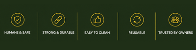 Humane mouse trap guide banner - no poison, no glue, no snap traps