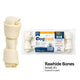 Rugged Ranch knotted rawhide dog bones Small pack of 6 for dogs up to 15 lb