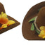 Cowboy Hats Brown & Black (2 Pack) front view - Chick Outfitters by Rugged Ranch