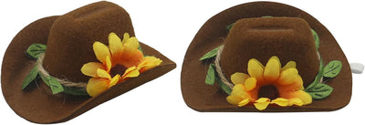 Cowboy Hats Brown & Black (2 Pack) front view - Chick Outfitters by Rugged Ranch