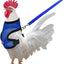 Chicken Harness & Leash (Pink & Blue Mix) front view - Chick Outfitters by Rugged Ranch
