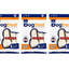 Pack of 3 Dog Rawhide Bones Natural Rawhide Protein Treats Knot Bone Chews
