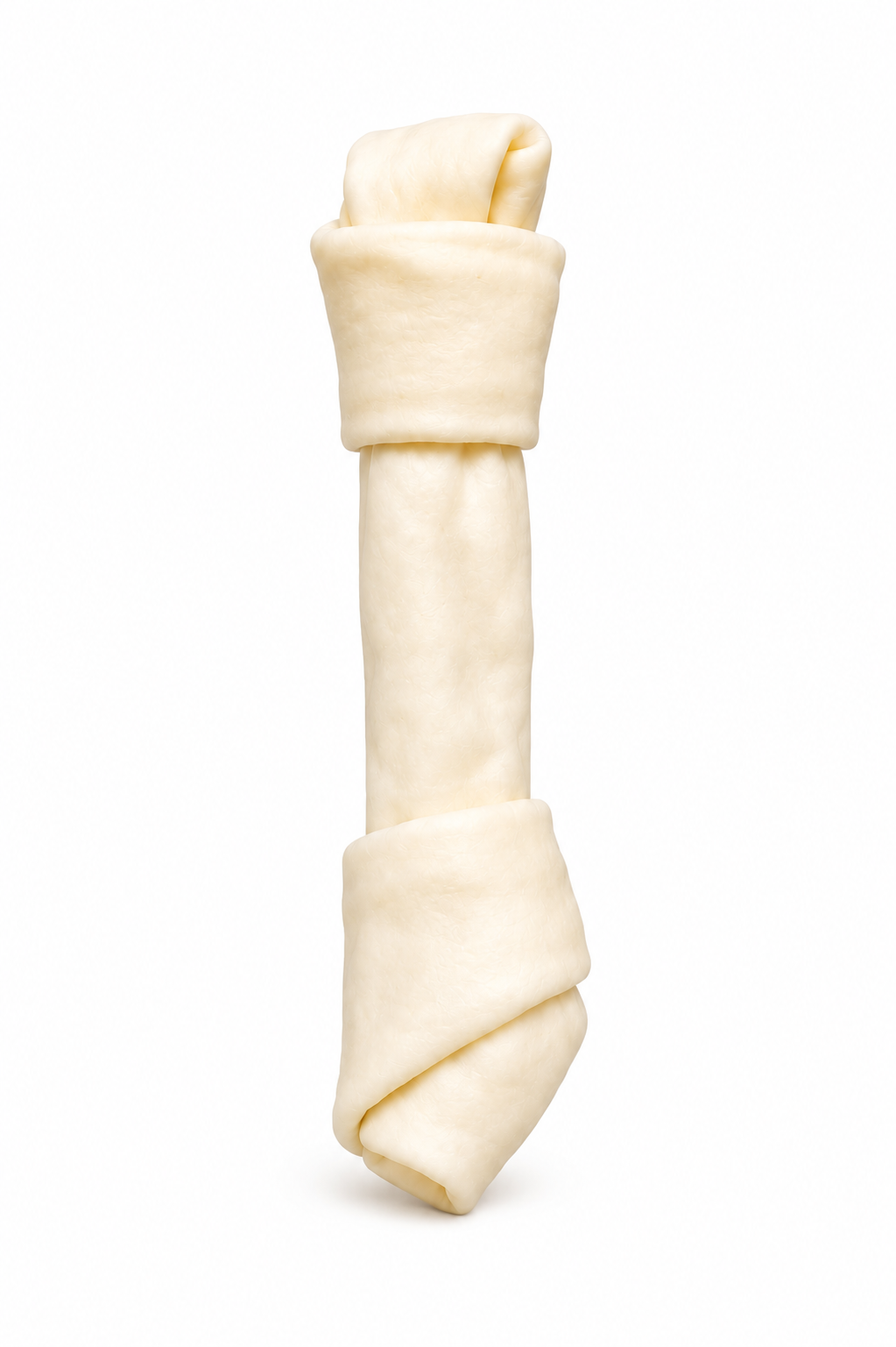 Pack of 2 Dog Rawhide Natural Rawhide Protein Treats Knot Bone Chews
