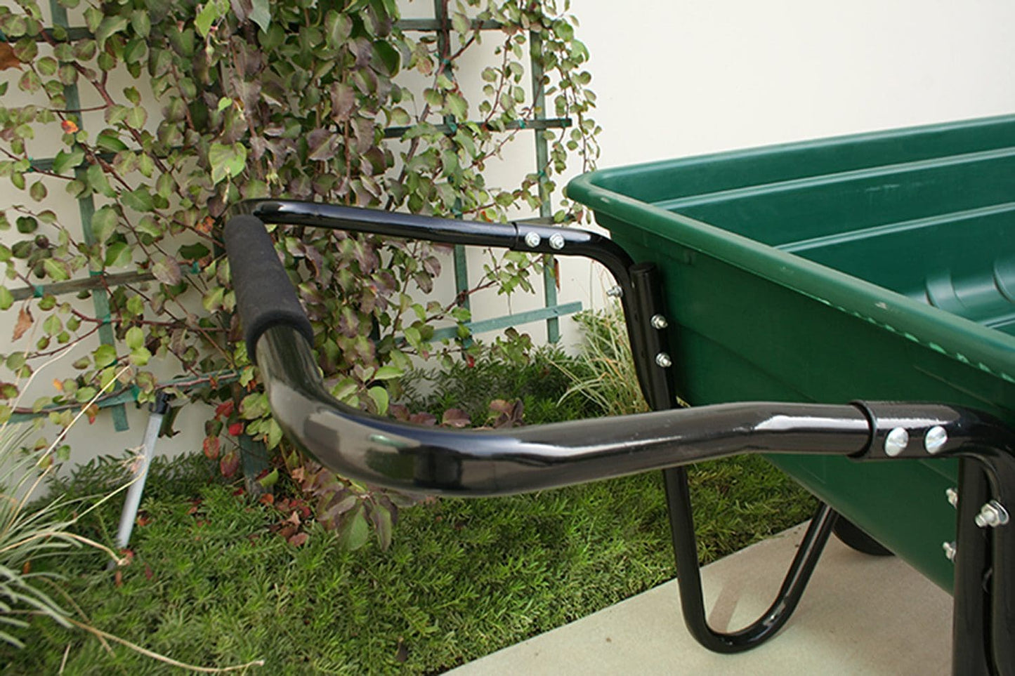 Easy Dump 11 CF Cart (Flat Free Tires) front view - Carts by Rugged Ranch