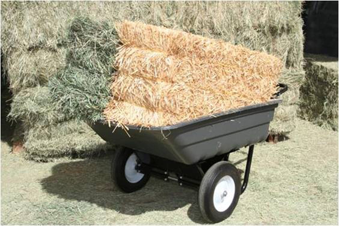 Easy Dump 11 CF Cart (Flat Free Tires) close-up detail of flat free tires - Carts by Rugged Ranch
