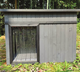 Rugged Ranch XL Dog House Grey/Black, front view