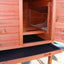 Cheyenne Chicken Coop Grey/White front view - Wood Coops by Rugged Ranch