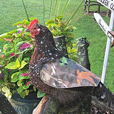 Chicken Comfort Saddle Camo front view - Chick Outfitters by Rugged Ranch