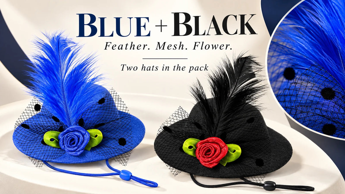 Fancy Hats Blue & Black (2 Pack) landscape banner 2 - Rugged Ranch