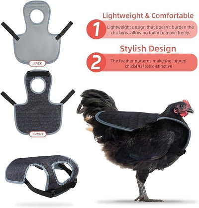 Chicken Saddle Denim side view - Chick Outfitters by Rugged Ranch