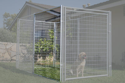 Durango Extra Gate Powder Coat front view - Dog Kennels by Rugged Ranch