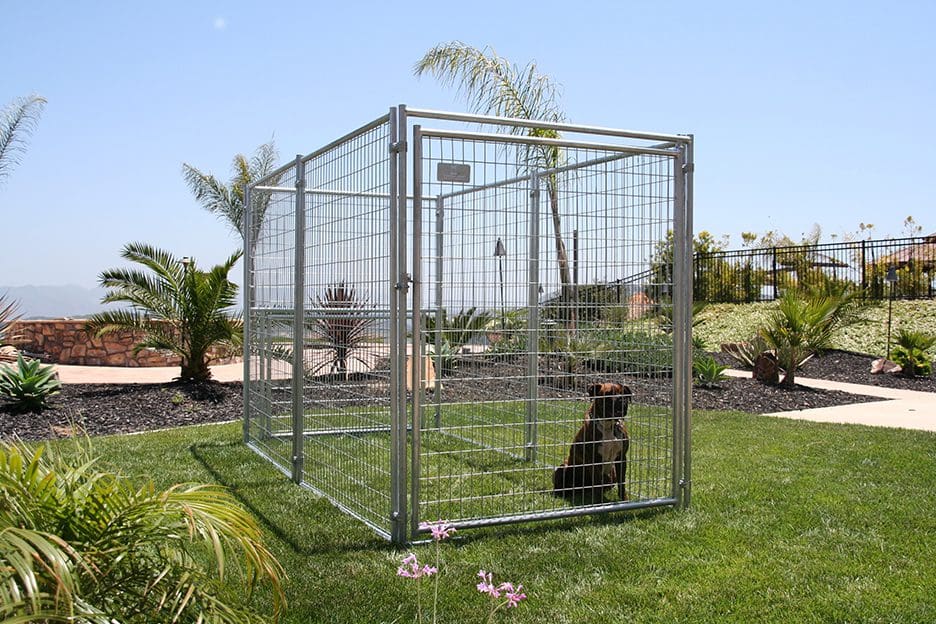 Durango Galvanized Kennel 5' x 10' x 6' detail shot - Dog Kennels by Rugged Ranch