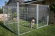 Durango Galvanized Kennel 5' x 10' x 6' front view - Dog Kennels by Rugged Ranch