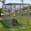 Durango Galvanized Kennel 5' x 10' x 6' side view - Dog Kennels by Rugged Ranch