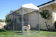 Durango Powder Coated Kennel 5' x 10' x 6' front view - Dog Kennels by Rugged Ranch