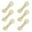 Small Dog Rawhide Bones Bulk Pack of 6 Natural Rawhide Protein Treats Knot Bones