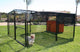 Omaha Chicken Coop 2 Tone Tan/White front view - Wood Coops by Rugged Ranch