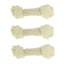 Dog Rawhide Bones Bulk Pack of 3 Natural Rawhide Protein Treats Knot Bone Chews