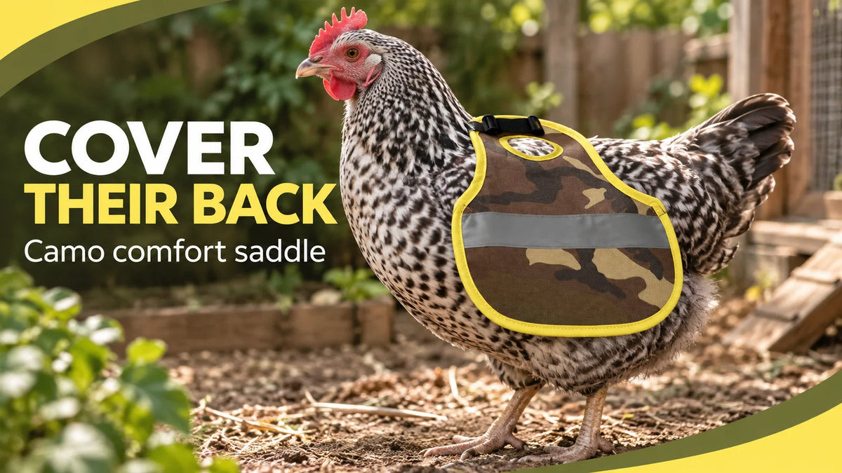 Chicken Comfort Saddle Camo landscape banner 1 - Rugged Ranch
