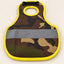 Rugged Ranch camo chicken comfort saddle with yellow trim, oval opening and gray band