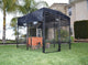 Shade Top 10' x 10' front view - Kennel Accessories by Rugged Ranch