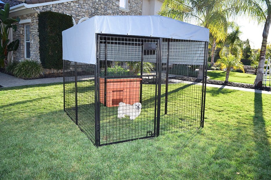 Universal Walk-In Pen Extension Kit front view - Metal Coops by Rugged Ranch