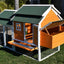 Universal Walk-In Pen in use with animals - Metal Coops by Rugged Ranch