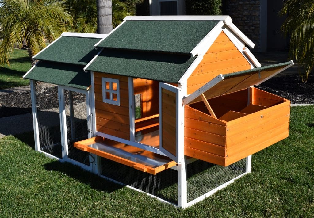 Universal Walk-In Pen in use with animals - Metal Coops by Rugged Ranch