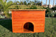 Wood Hutch with 4 Nesting Boxes front view - Wood Coops by Rugged Ranch